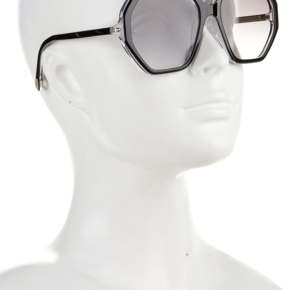 BNWOT Chloe ch0008s Black Oversized Gradient Sunglasses - Picture 4 of 4